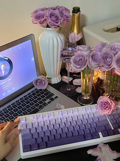 purple mechanical keyboard